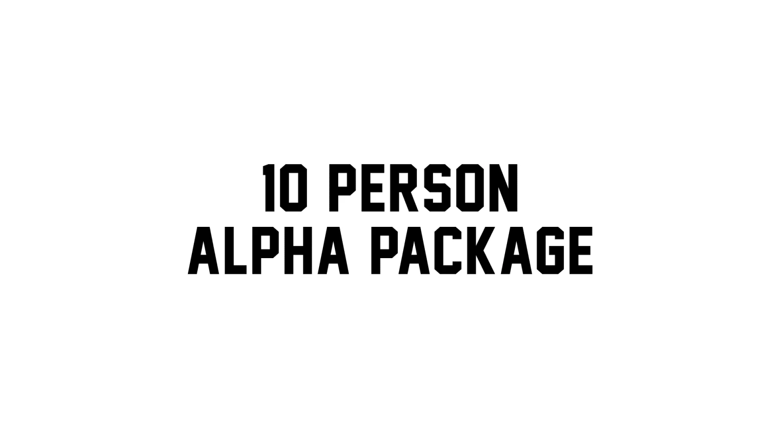 Rogue Fitness 10 Alpha - 10 Person Affiliate Package