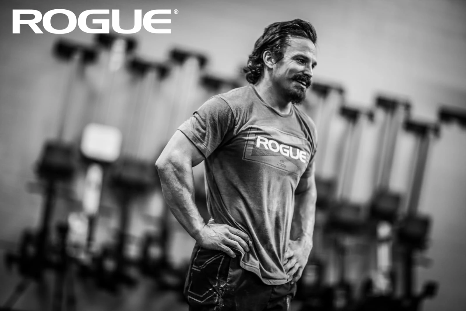 Rogue Fitness Rogue Josh Bridges Stache Shirt - Image 3