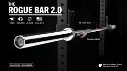 Rogue Fitness The Rogue Bar 2.0 - Black Zinc