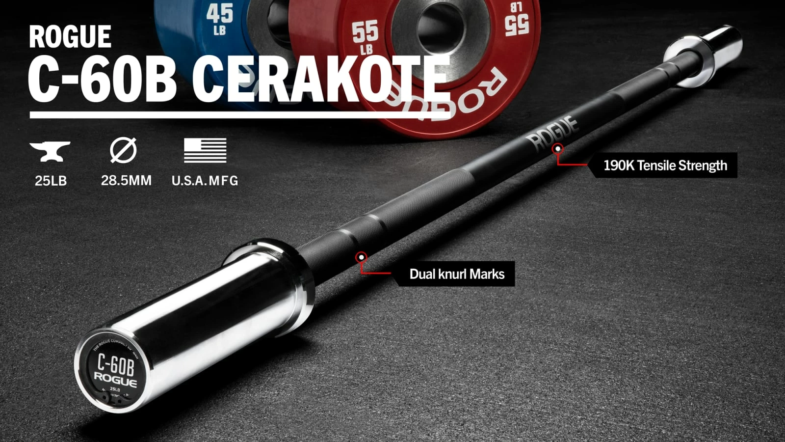 Rogue Fitness C-60B - Cerakote