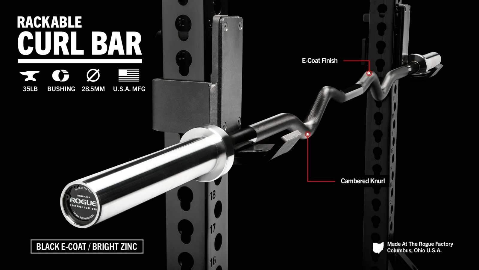 Rogue Fitness Rogue Rackable Curl Bar